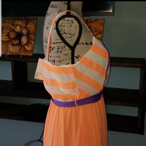 New Anthropologie Jealous Tomatoe Colorblock Maxi - Picture 4 of 8